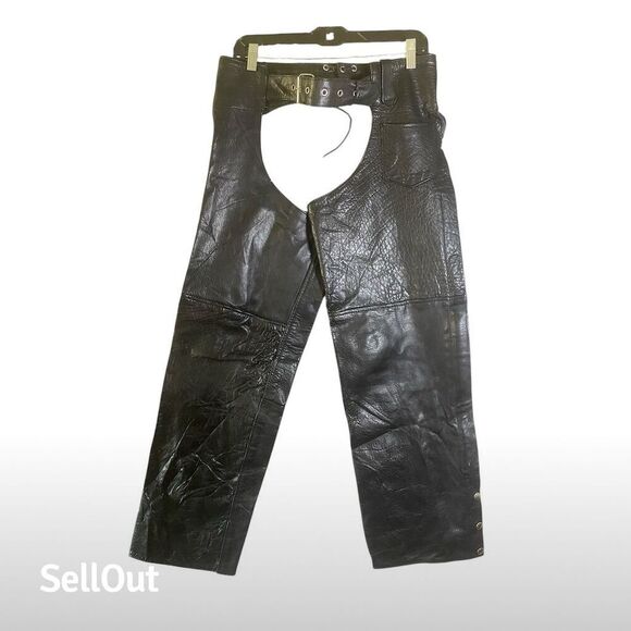 Silver Bike Women's Black Leather Motorcycle pants Size S - Picture 11 of 13